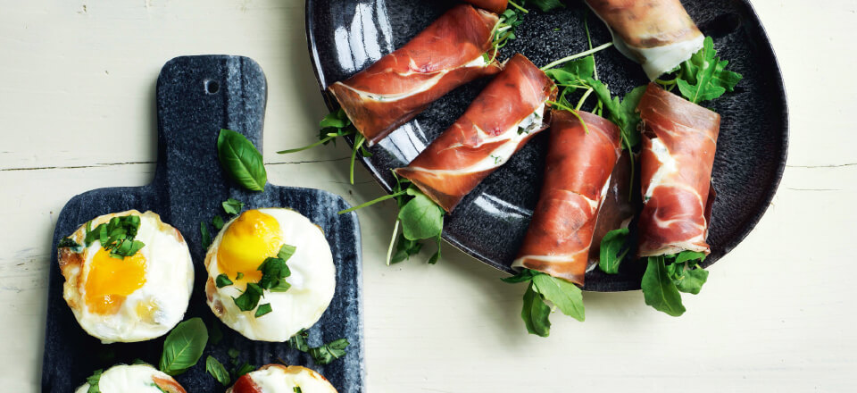 Skinkemuffins og parmaruller – til morgenmad eller appetizers