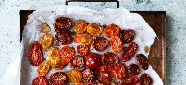 Stegte tomater med olivenolie