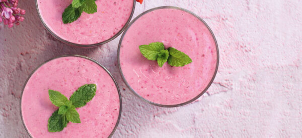 Pink smoothie med bønner